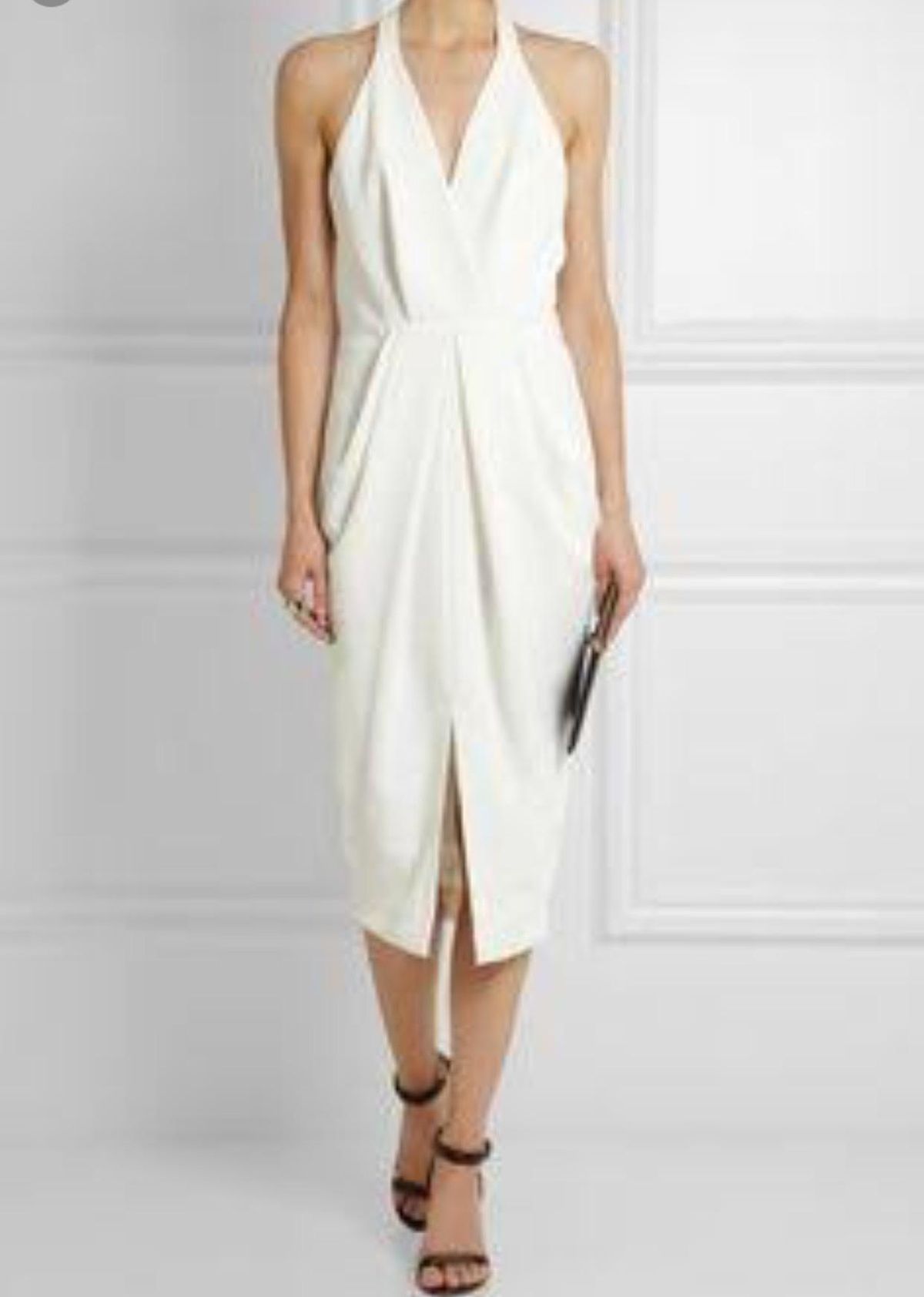 Dion Lee White Crepe Dress size 10 for rent on The Volte - main image