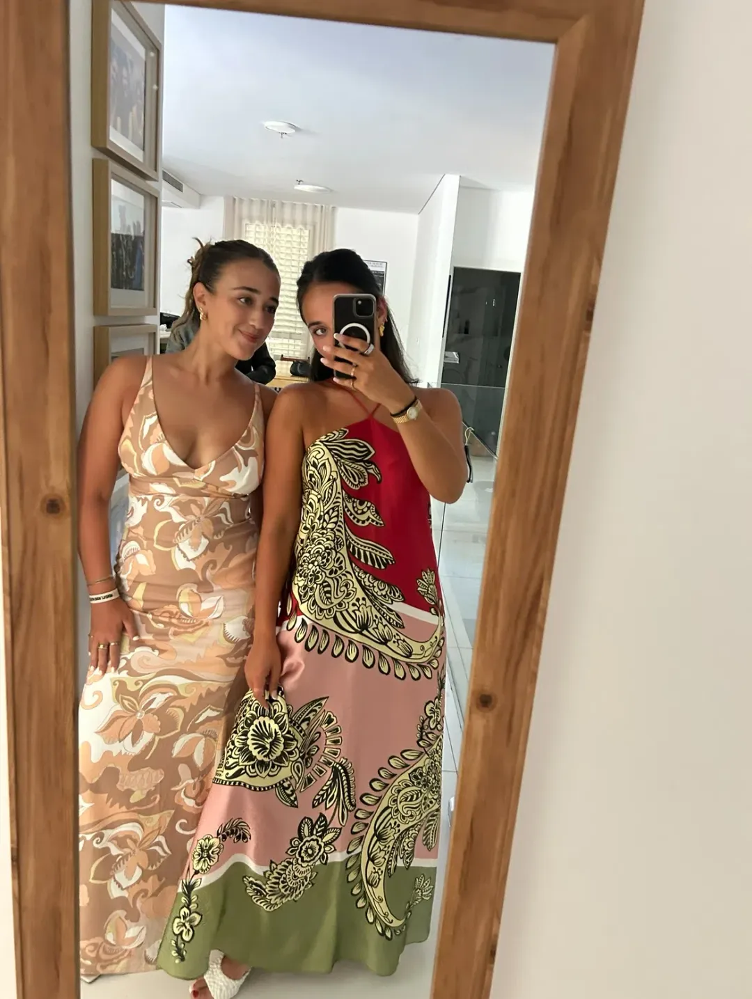 Scanlan Theodore Silk Harrow Print Dress, size 6 for rent on The Volte - main image