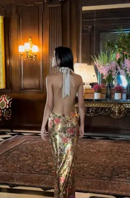 Fait Par Foutch Liana Dress Fleur Sequin Size XS / AU 6 for rent on The Volte - image 4