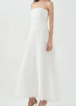 Aje Soundscape Maxi Dress in White Sz 8 for rent on The Volte - image 2