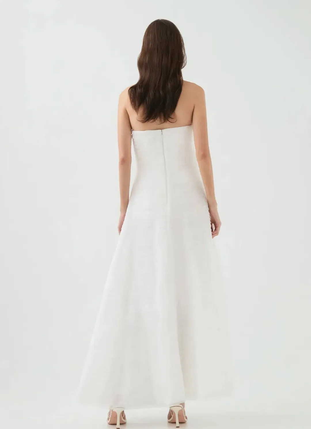 Aje Soundscape Maxi Dress in White Sz 8 for rent on The Volte - main image