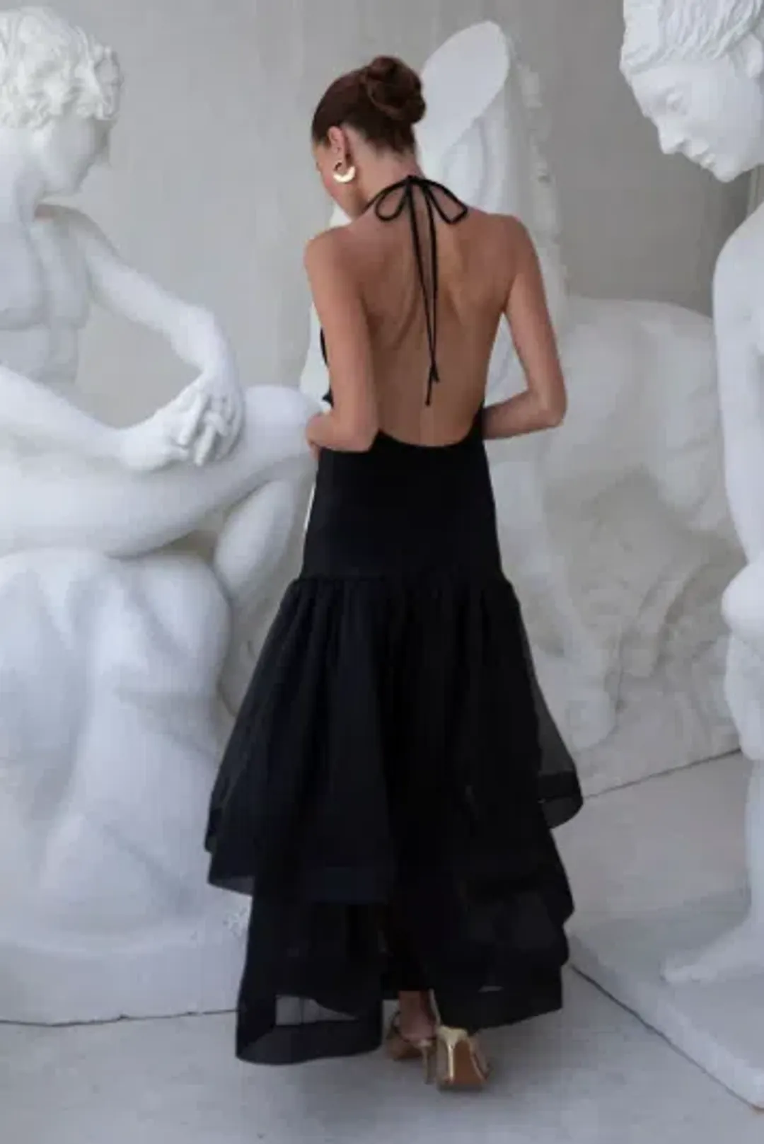 L'IDEE Carrie Dress - Noir (Black) for rent on The Volte - main image