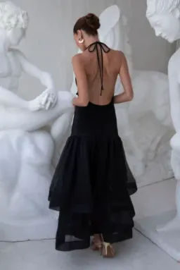 L'IDEE Carrie Dress - Noir (Black) for rent on The Volte - image 2