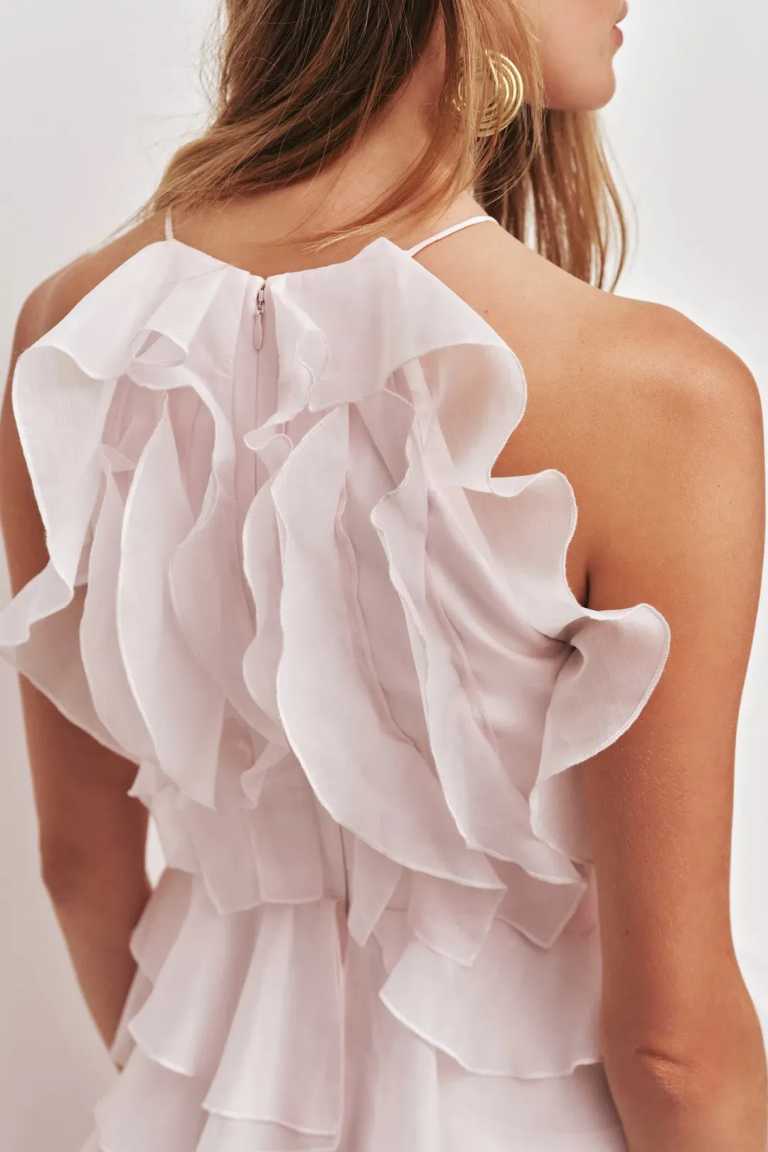 Aje Cleo Gown in Pastel Pink for rent on The Volte - main image