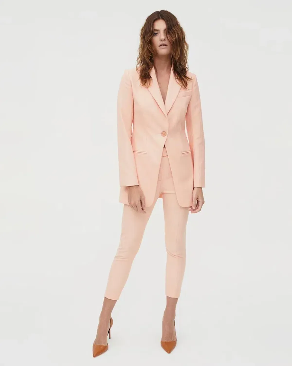 Manning Cartell Pop Swagger Blazer and Pants Set Peach Size 8 for rent on The Volte - main image