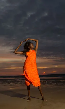 Liandra Bias Midi Dress-Seascape Blue Size 6 for rent on The Volte - image 4