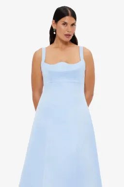 Leo Lin Odette Midi Dress; Sky blue; size 10 for rent on The Volte - image 2