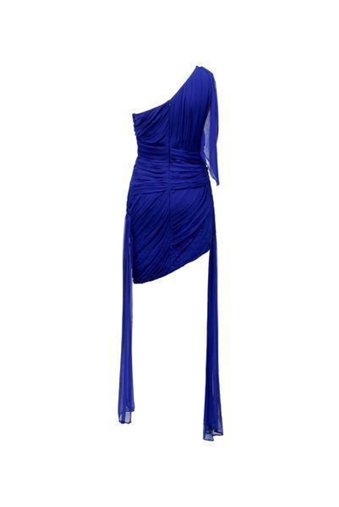 Thurley Crest One Shoulder Dress Royal Blue size 6 for rent on The Volte - main image