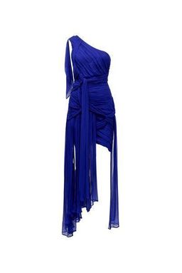 Thurley Crest One Shoulder Dress Royal Blue size 6 for rent on The Volte - image 2