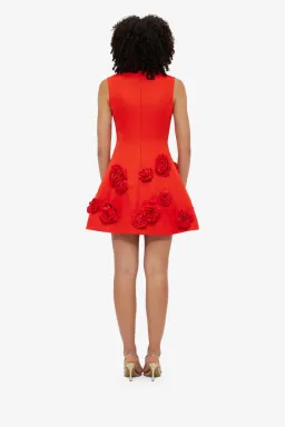 Leo Lin Briana V Neck Mini Dress; size 10 for rent on The Volte - image 4