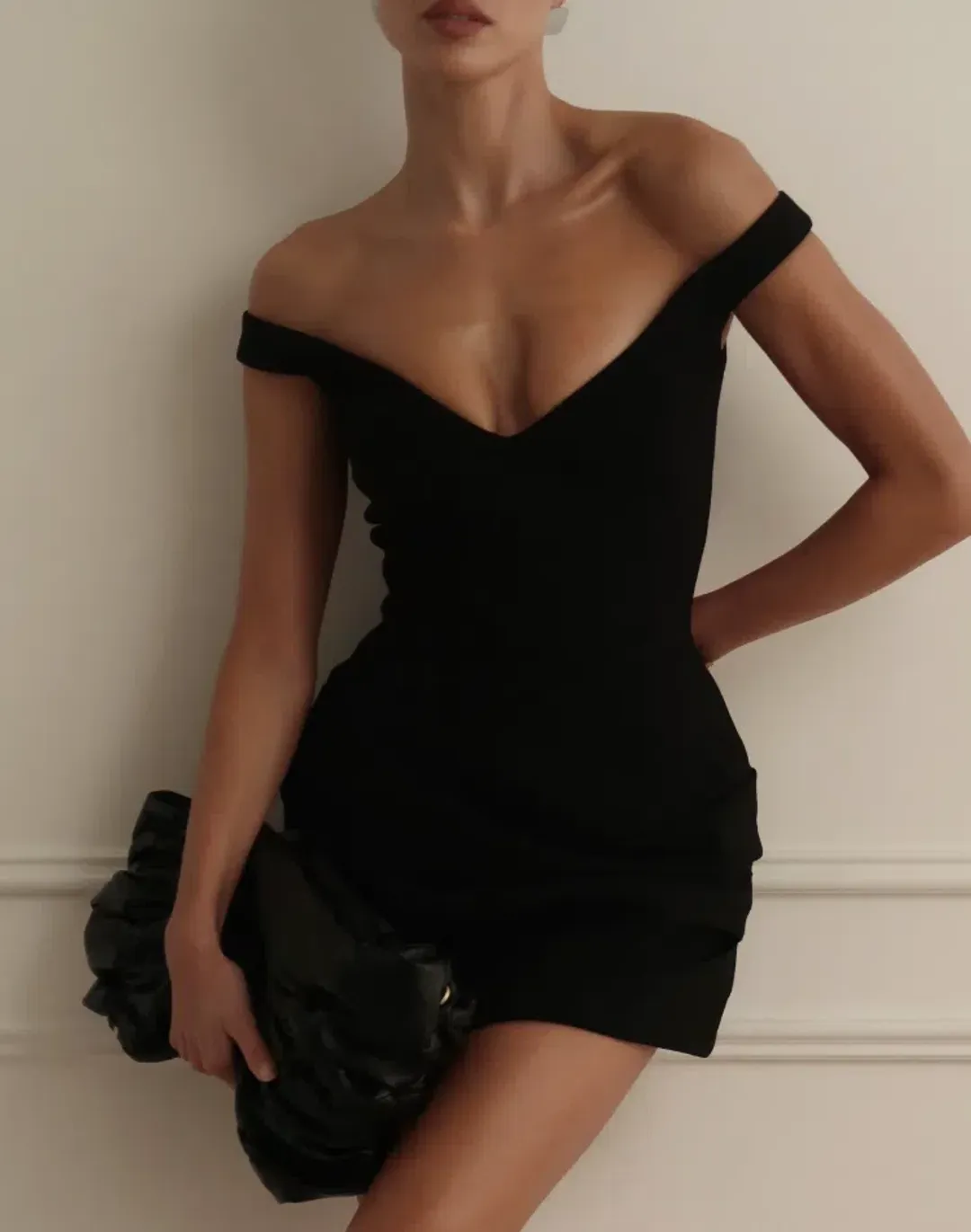 Arcina Ori Avery dress Black Size M for rent on The Volte - main image