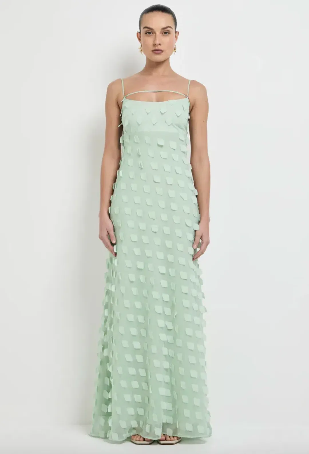 Sheike - Escape Maxi Dress in Avocado size 16 for rent on The Volte - main image