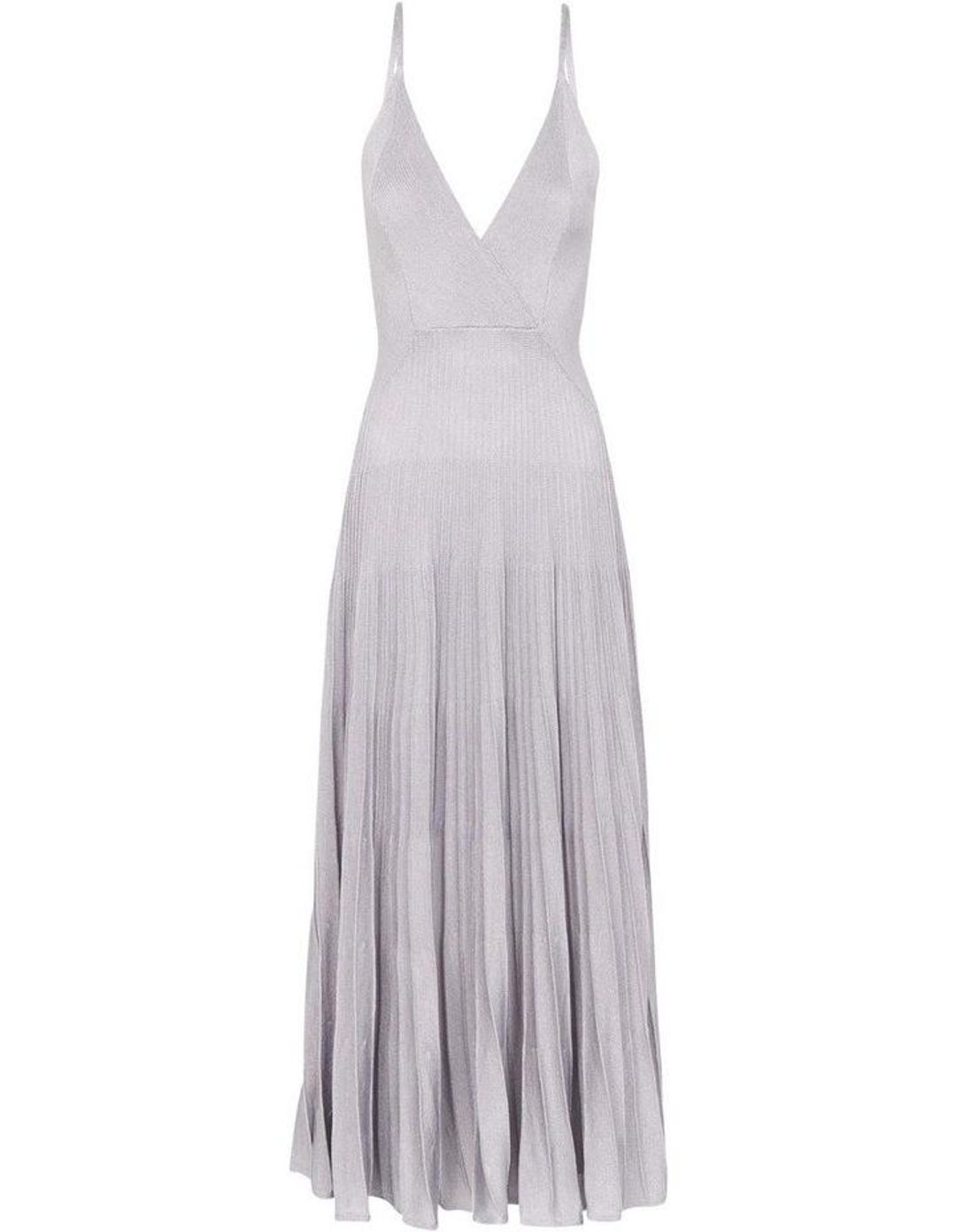 Sass & Bide Almost Famous Knit Dress Metallic Blue/Silver Size 8 for rent on The Volte - main image