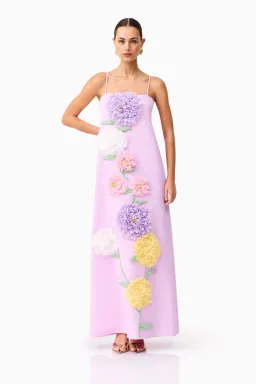 Elliatt Buttercup Embroidered Maxi Size 16 Purple for rent on The Volte - image 2