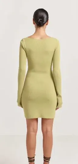 Henne Baronia Mini Dress Green Size 6 for rent on The Volte - image 2