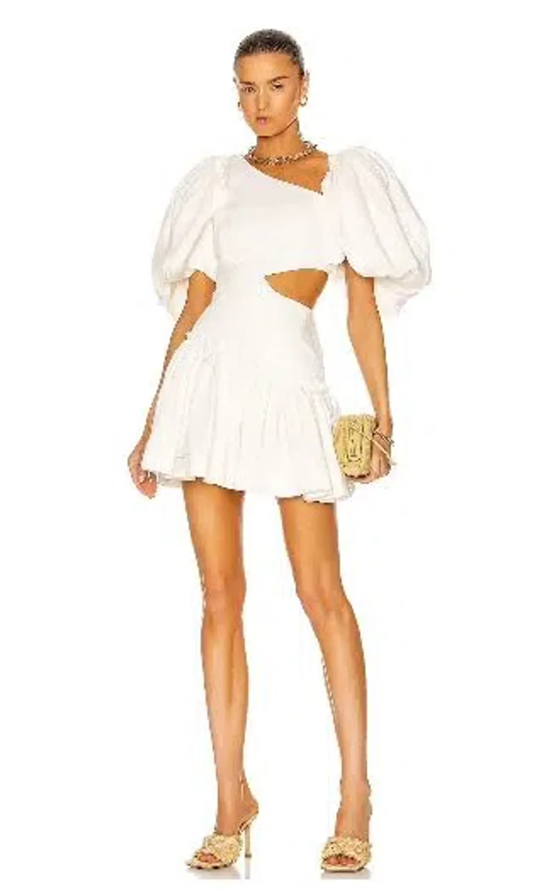 Aje Chateau Mini Dress Size 10 for rent on The Volte - main image