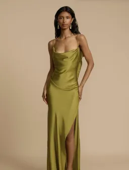 Arcina Ori, Odessa Dress, Pistachio, Size M / 10 for rent on The Volte - image 1