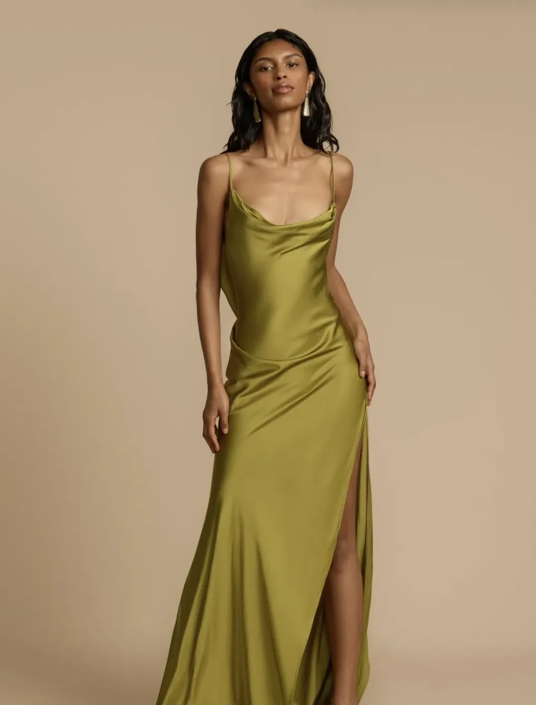 Arcina Ori, Odessa Dress, Pistachio, Size M / 10 for rent on The Volte - main image