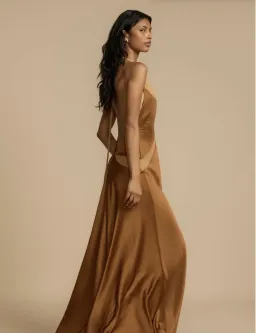 Arcina Ori, Devora Dress, Toffee, Size M / 10 for rent on The Volte - image 4