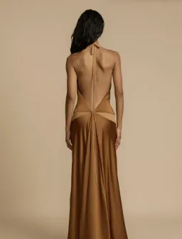 Arcina Ori, Devora Dress, Toffee, Size M / 10 for rent on The Volte - image 6