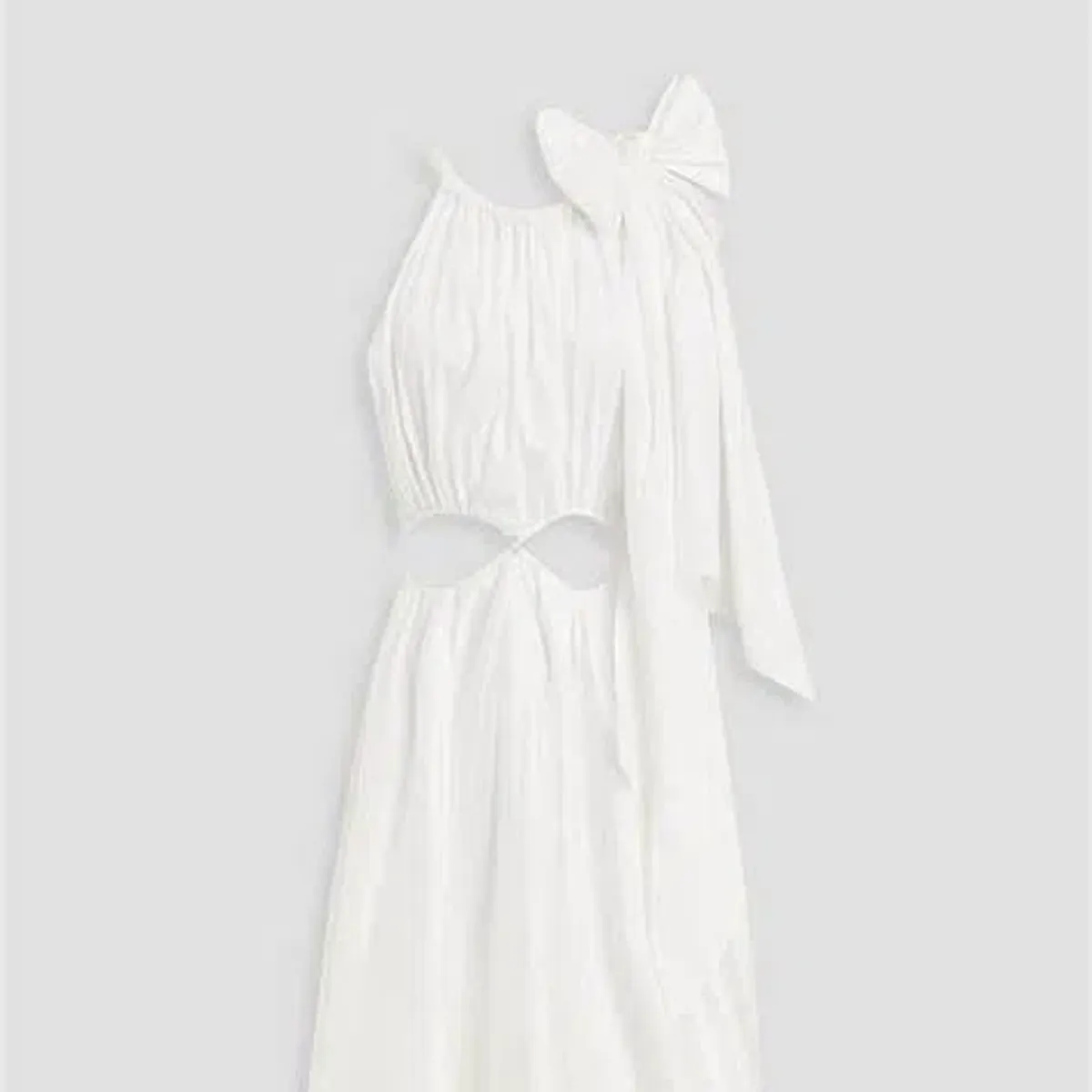 AJE Henriette cutout cotton-twill midi dress	 for rent on The Volte - main image