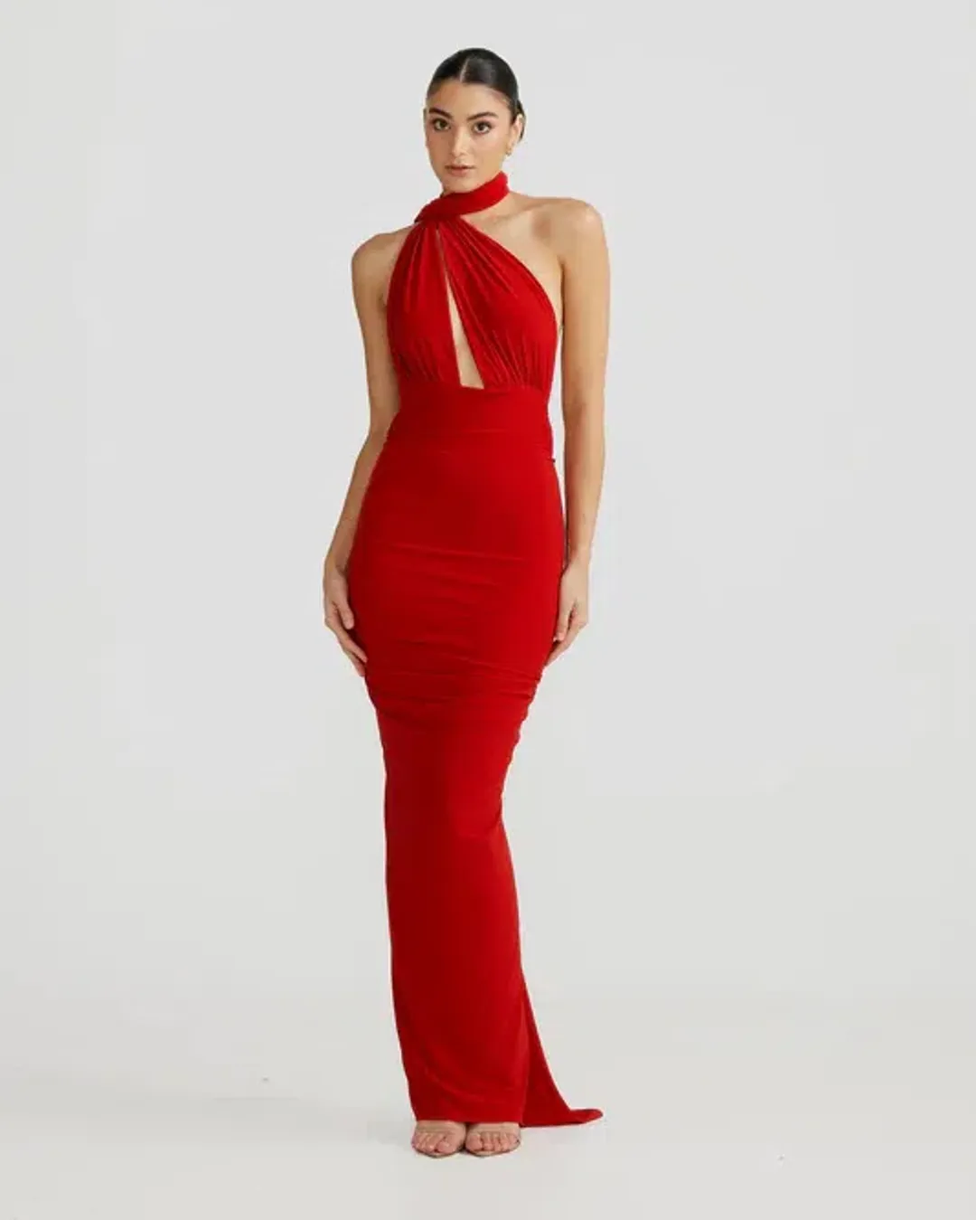 Melani Izabella Red Dress for rent on The Volte - main image
