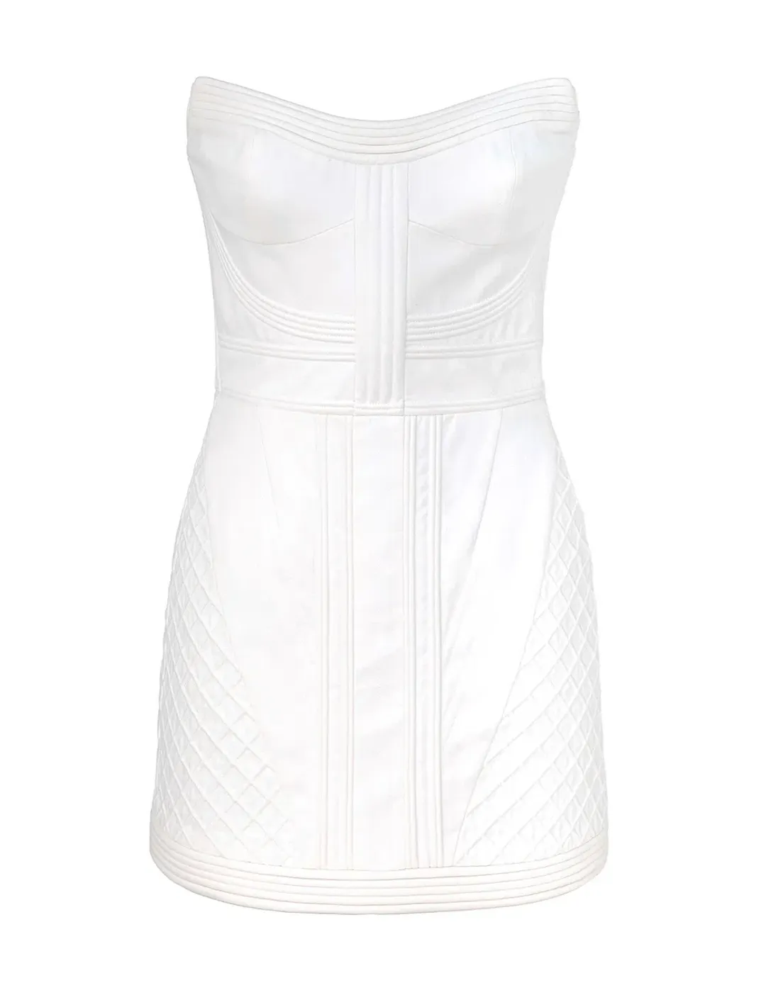Zimmermann Rebellion Corded Corset Mini Dress in Ivory Size 0 / AU 8 for rent on The Volte - main image