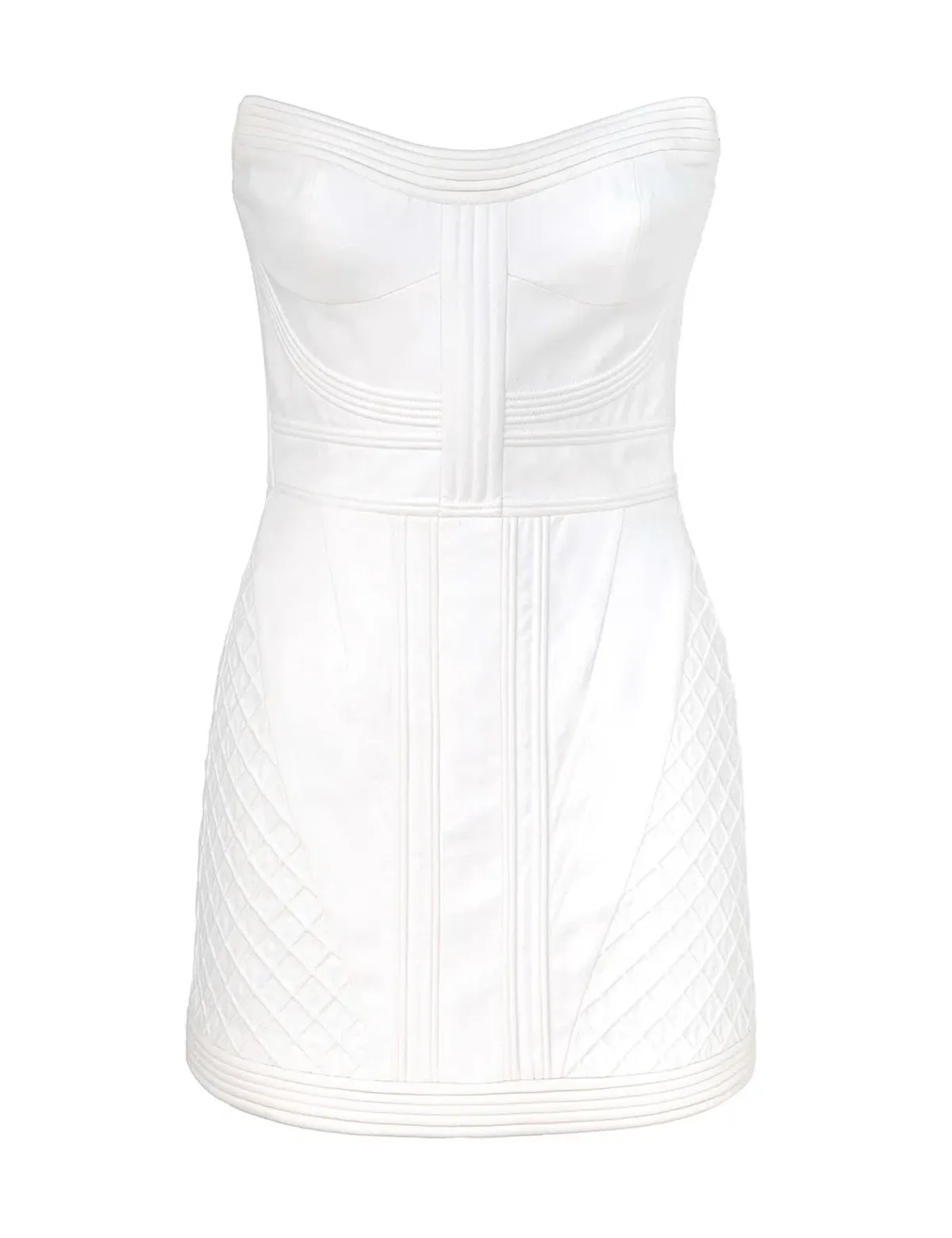 Zimmermann Rebellion Corded Corset Mini Dress in Ivory Size 0 / AU 8 for rent on The Volte - main image