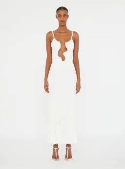 Christopher Esber Salacia Wire Sunray Dress in White size Small for rent on The Volte - image 1