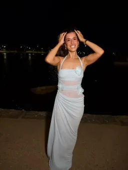 Benni Florence Maxi dress fresh mint Size 8 for rent on The Volte - image 3