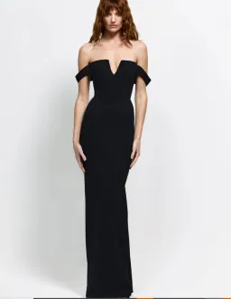 Effie Kats Louella Gown in Black Size 6 for rent on The Volte - image 1