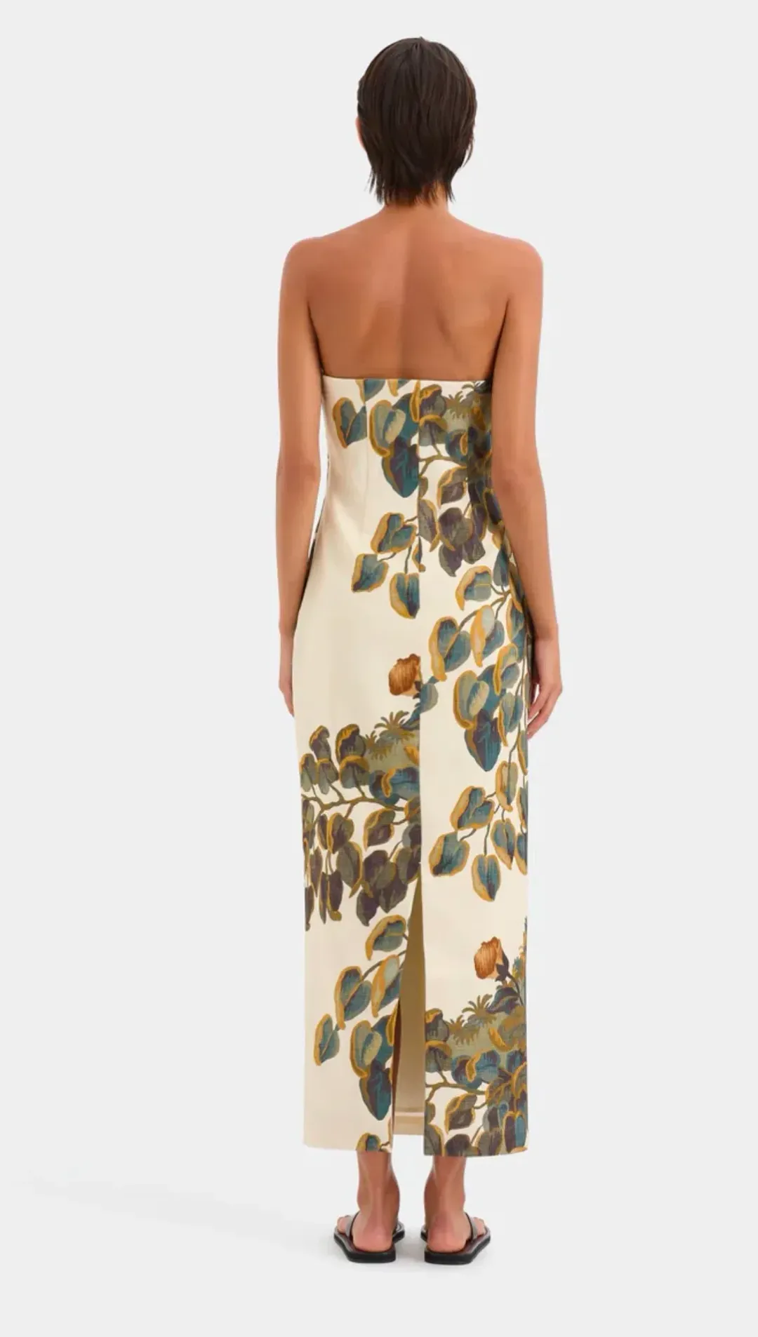 Sir The Label Evalita Column Dress Pine Valley Size 0 / AU 6 for rent on The Volte - main image