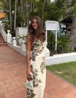 Sir The Label Evalita Column Dress Pine Valley Size 0 / AU 6 for rent on The Volte - image 4