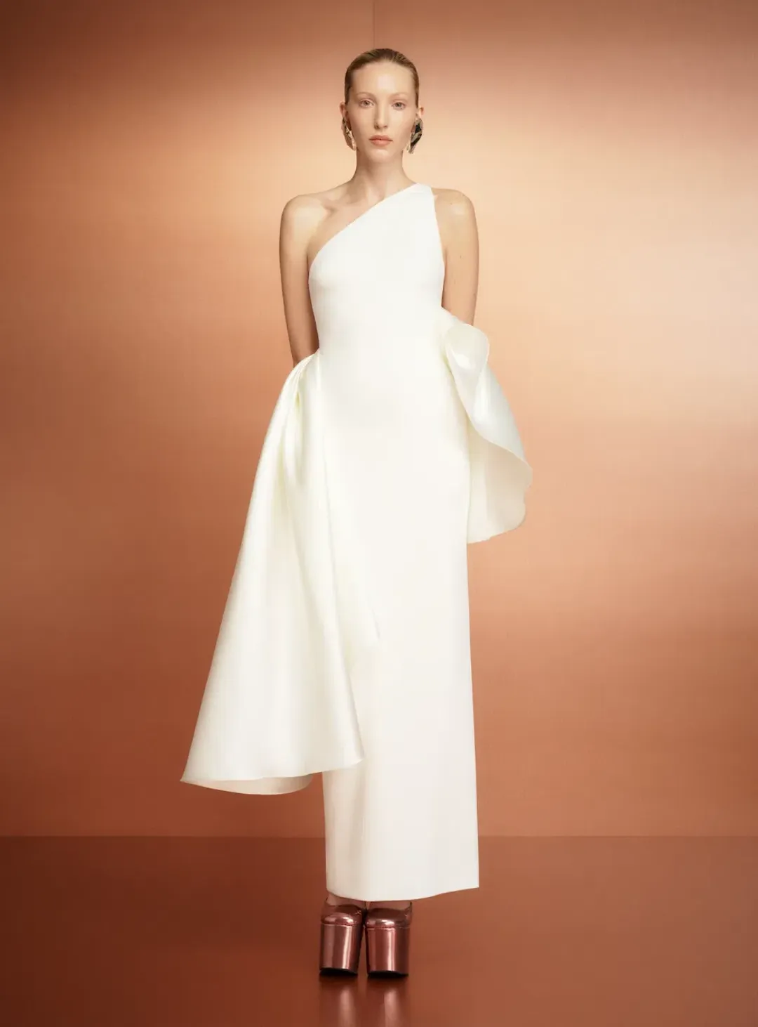 Solace London Calla Maxi Dress in White  for rent on The Volte - main image