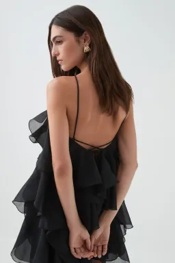 AJE PANDOREA LAYERED MINI DRESS SIZE 16 for rent on The Volte - image 3