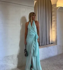 BEC & BRIDGE SONEVA WRAP DRESS ARCTIC BLUE 8 for rent on The Volte - image 1