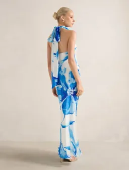 Forever New Clementine High Neck Satin Maxi Dress for rent on The Volte - image 3