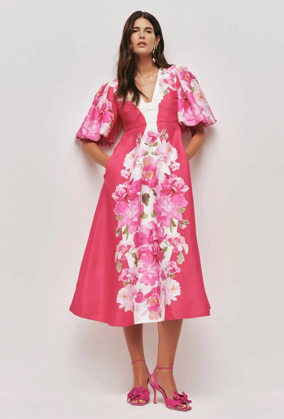 OVERFLOW KNOTTED MIDI DRESS for rent on The Volte - main image