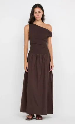 Bec + Bridge Dark Chocolate Asymmetric Maxi – Size Small for rent on The Volte - image 1
