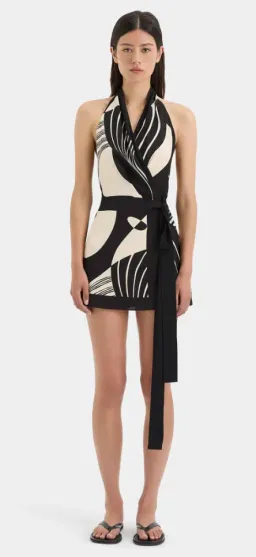 Sir The Label Realisme Wrap Halter Mini Dress Size 0 for rent on The Volte - image 2