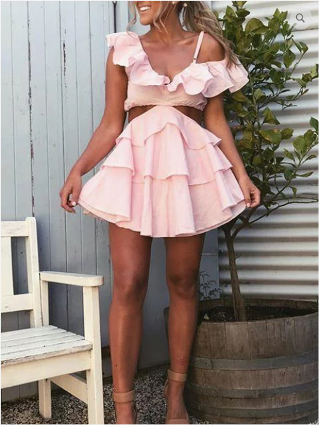 Sofia The Label 'Rose' Dress pink size 8 for rent on The Volte - main image