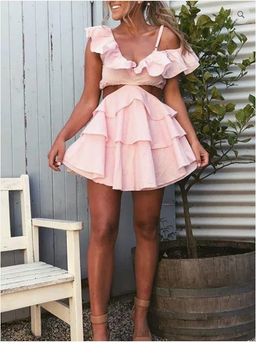 Sofia The Label 'Rose' Dress pink size 8 for rent on The Volte - image 2