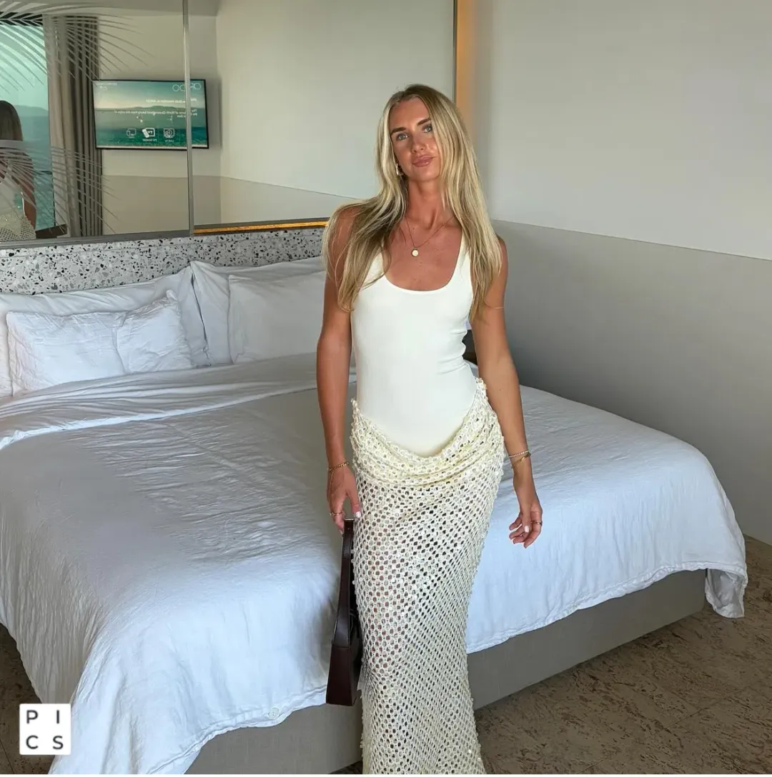 Benni Ariel Maxi Dress in Shell Size 8 AU / S for rent on The Volte - main image