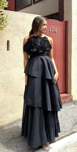 Aje Selestia Gown in Black Size 14 for rent on The Volte - image 2