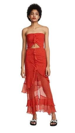 Bec & Bridge French Kiss Maxi Dress Red Size 10 for rent on The Volte - image 2