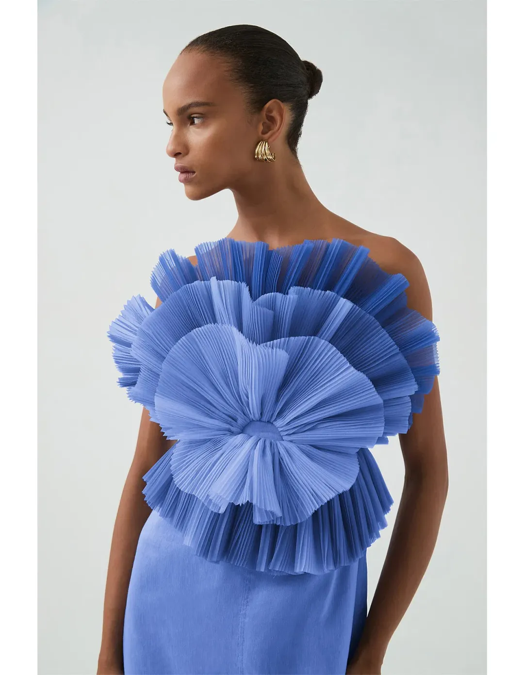 Aje / Kira Midi Dress / Ocean Wave / Size 8 for rent on The Volte - main image