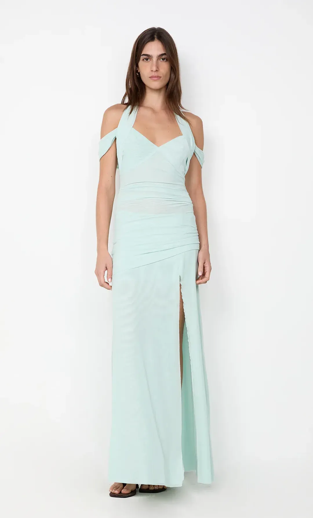 Bec & Bridge Winnie Halter Maxi Dress in Spearmint sz 10 for rent on The Volte - main image