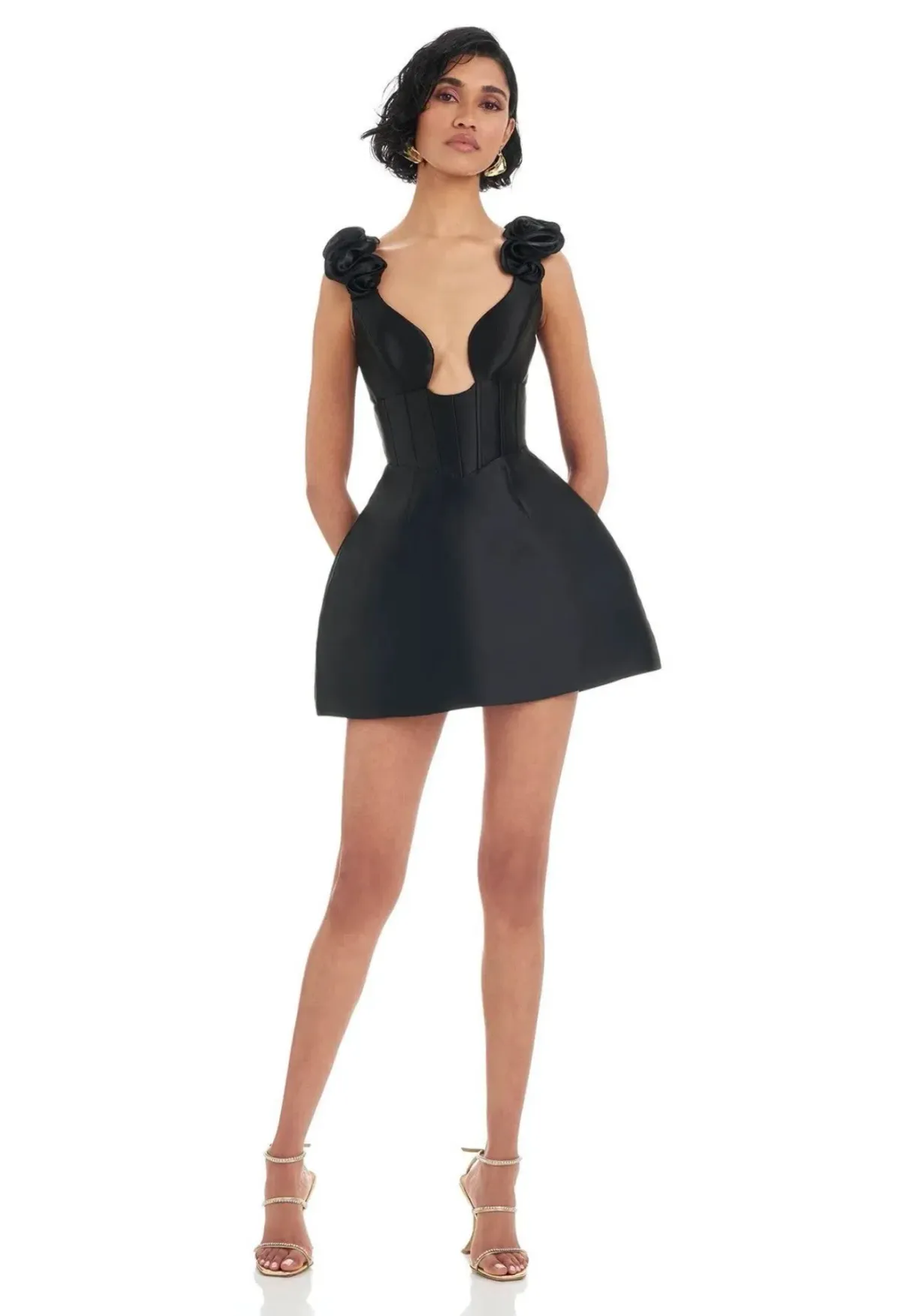 ELIYA THE LABEL TARIA DRESS | BLACK XS for rent on The Volte - main image