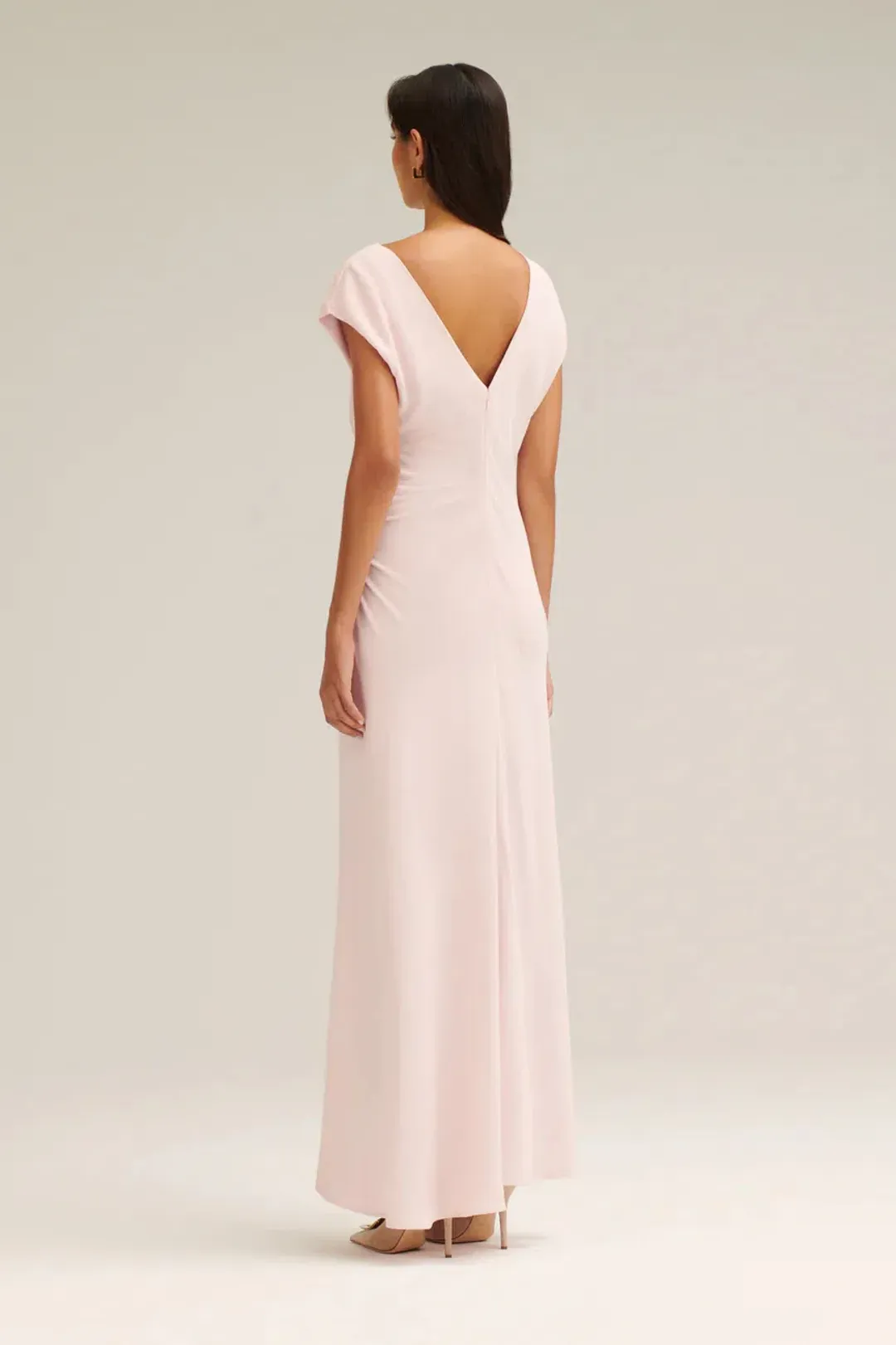 Scanlan Theodore Turban Ring Full Length Dress Pink Size S / AU 8 for rent on The Volte - main image