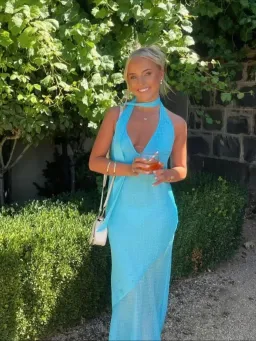 I Am Delilah Jasmine Maxi in Blue Lagoon Size S for rent on The Volte - image 1